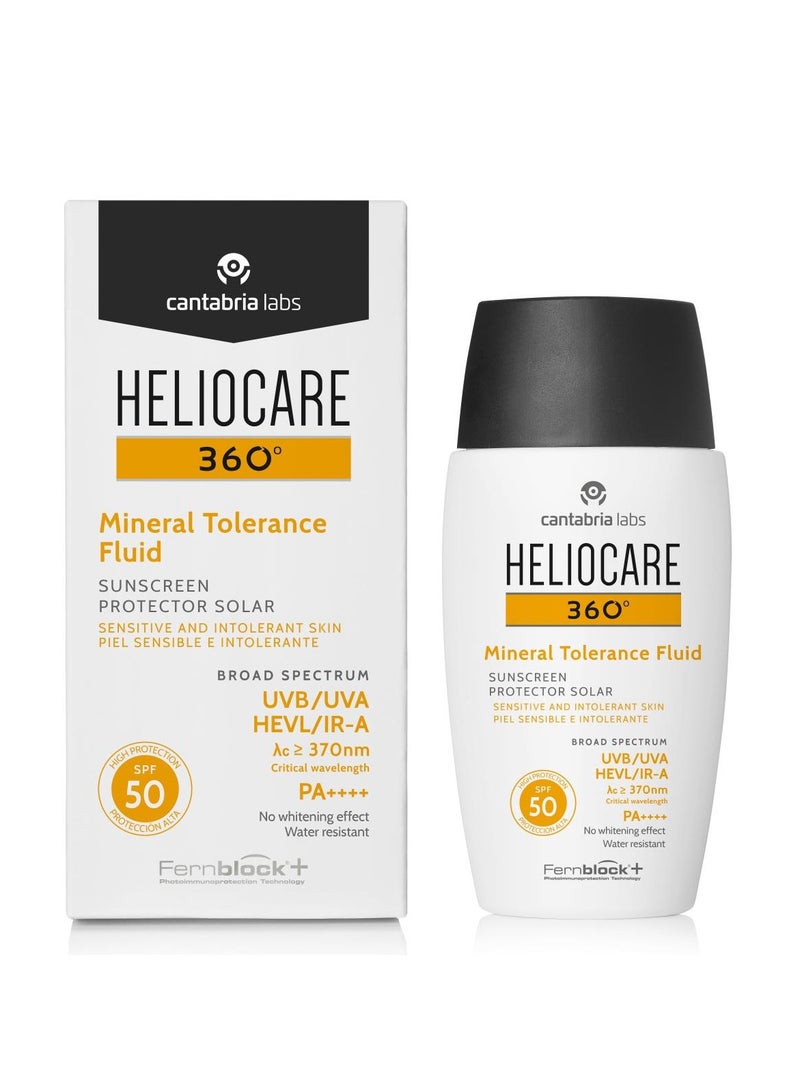 هيليوكير 360º سائل معدني للتسامح بعامل حماية من الشمس 50 للبشرة الحساسة 50 مل - Image 4