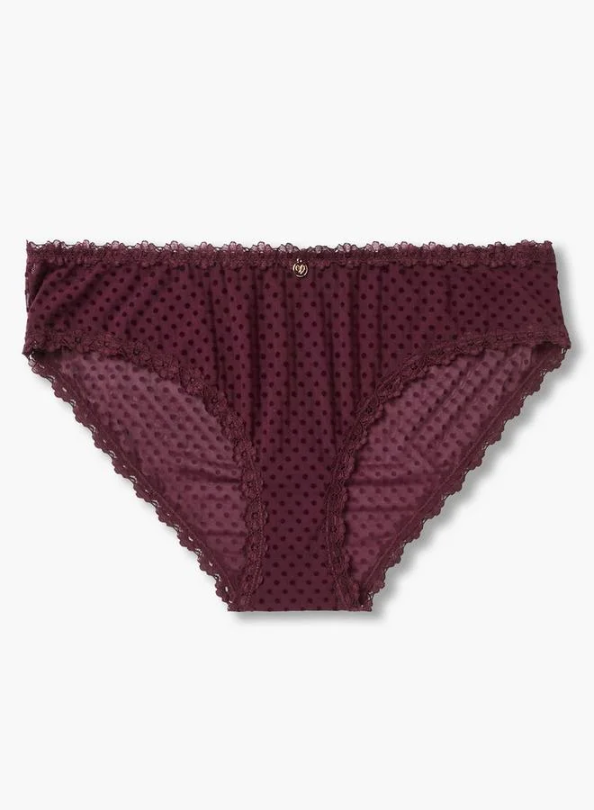 Splash FAV Bikini Briefs Mid Rise Polka Dot Print