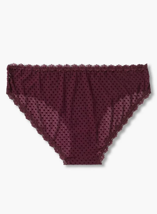 Splash FAV Bikini Briefs Mid Rise Polka Dot Print