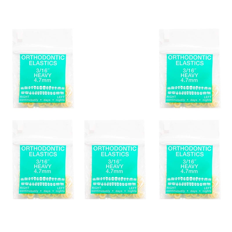 أشرطة مطاطية تقويم الأسنان JMU 316 ثقيلة 65 أونصة 500 حزمة لاتكس مصنوعة في الولايات المتحدة الأمريكية