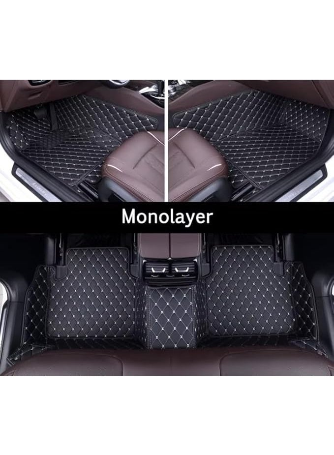 Premium 9D Leather Floor Mats Compatible with BYD F0 2010-2022 All Inclusive Protection Dual Layer Waterproof Dirt Proof - Image 3