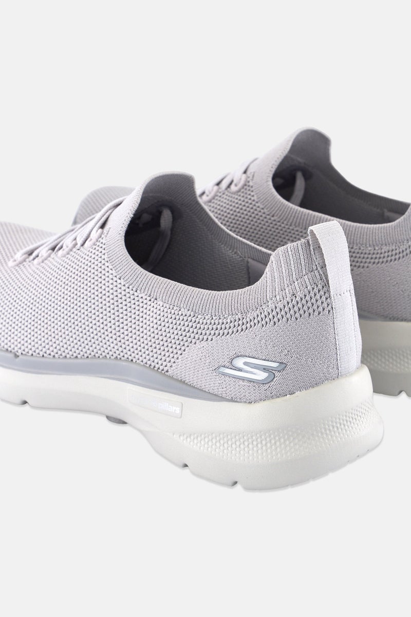 SKECHERS Men Go Walk Lace Up Walking Shoes, Grey  - Image 2