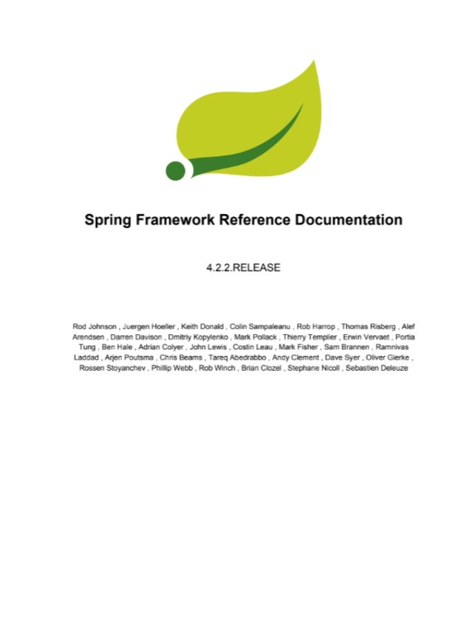 Spring Framework Reference Documentation - Image 1