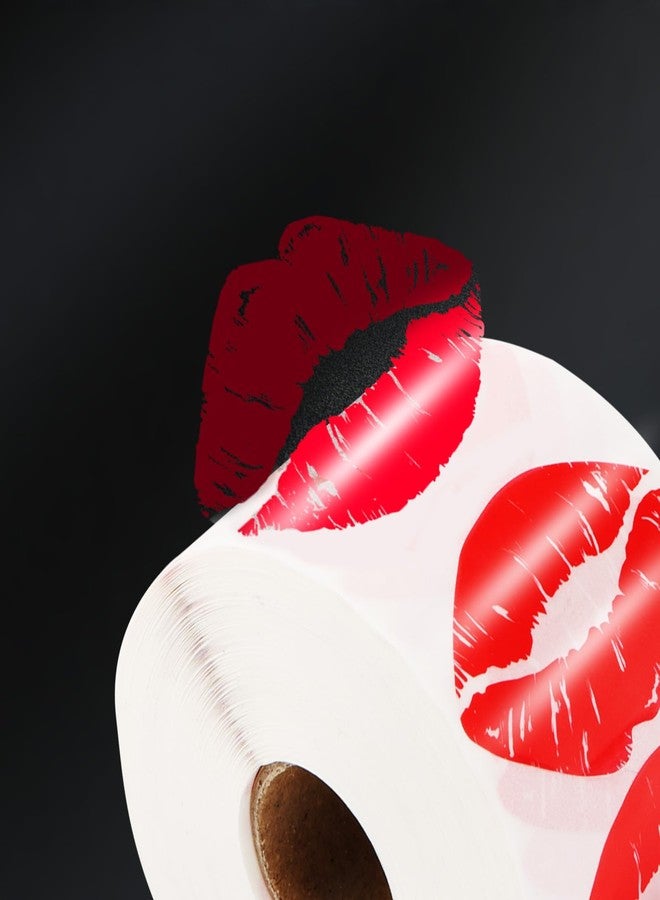 BLSUREFYX 1000 PCS Kissing Lips Stickers 2.2 x 1.4 Inch Kiss Sticker Self-Adhesive Waterproof Fade-Resistant Roll up Clear Lips Stickers for Gifts Party Handicraft Home Decoration Use Red - Image 4