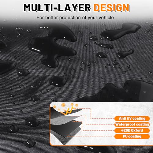 MDPROMCP Slingshot Cover Waterproof Vented Cover Compatible with Polaris Slingshot 2015-2023 Heavy Duty All Weather Protection with Reflective Strips - Image 3