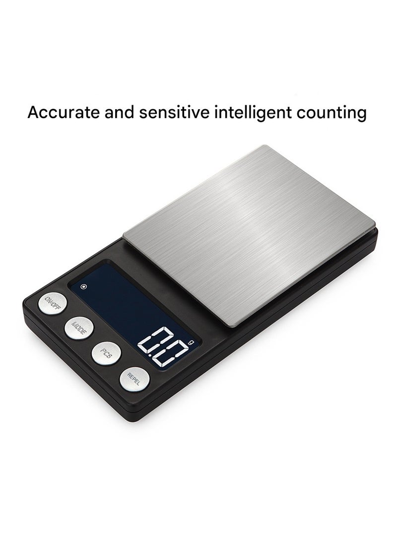 MHD Stainless Steel Kitchen Scale Food Scale Household Weight Scale Baking Small Electronic Scale 500g/0.01g Jewelry Scale LCD Screen - Image 3