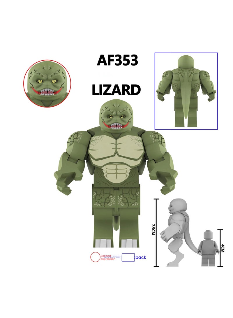 عام مكعبات العملاق الأخضر AF352-355 (4 قطع) - مكعبات ألغاز طرف ثالث مستوحاة من فيلم، شخصيات عملاقة متوافقة للأطفال والكبار - Image 3