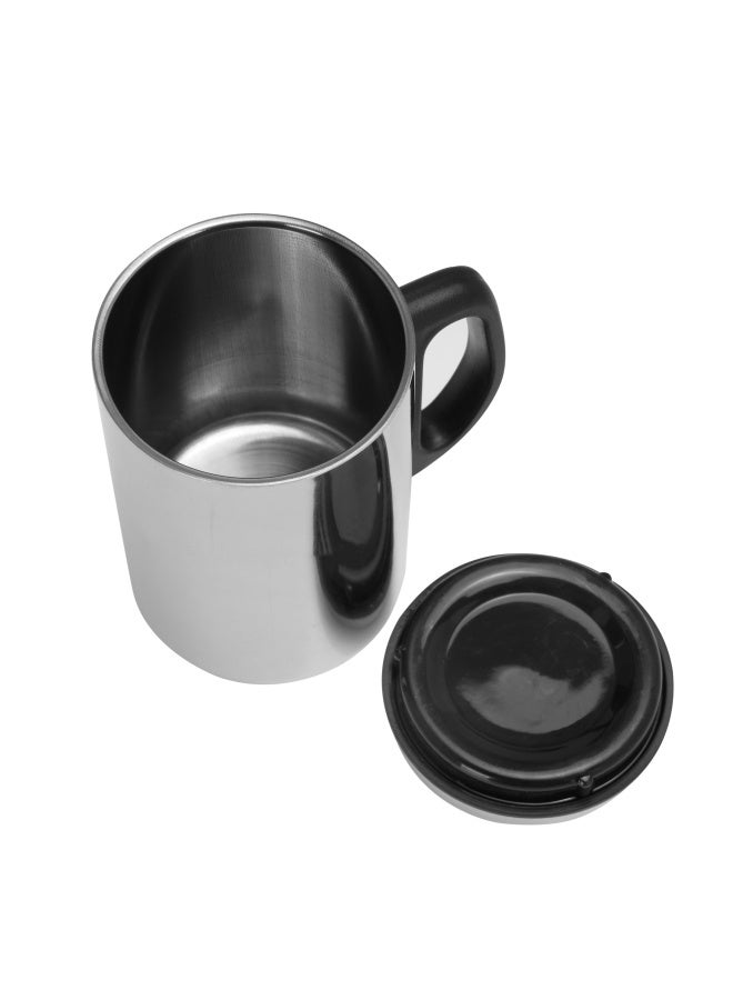 DELCASA كوب سفر من الفولاذ المقاوم للصدأ سعة 350 مل - DC2272 آمن للغسل في غسالة الصحون - Image 2
