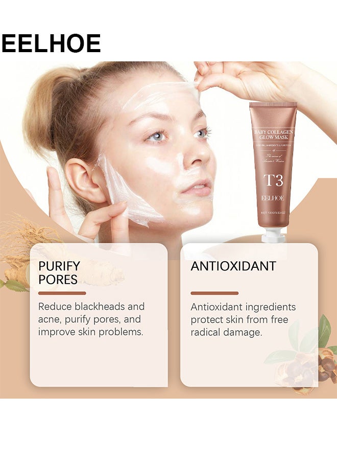 إيلهو قناع T3 كولاجين بيستلو ، قناع توهج كولاجين Pestlo Baby ، قناع كولاجين Pestlo T3 ، قناع تقشير الكولاجين T3 ، قناع الوجه الكوري للعناية بالبشرة ، أقنعة الوجه المضادة للتجاعيد - Image 3