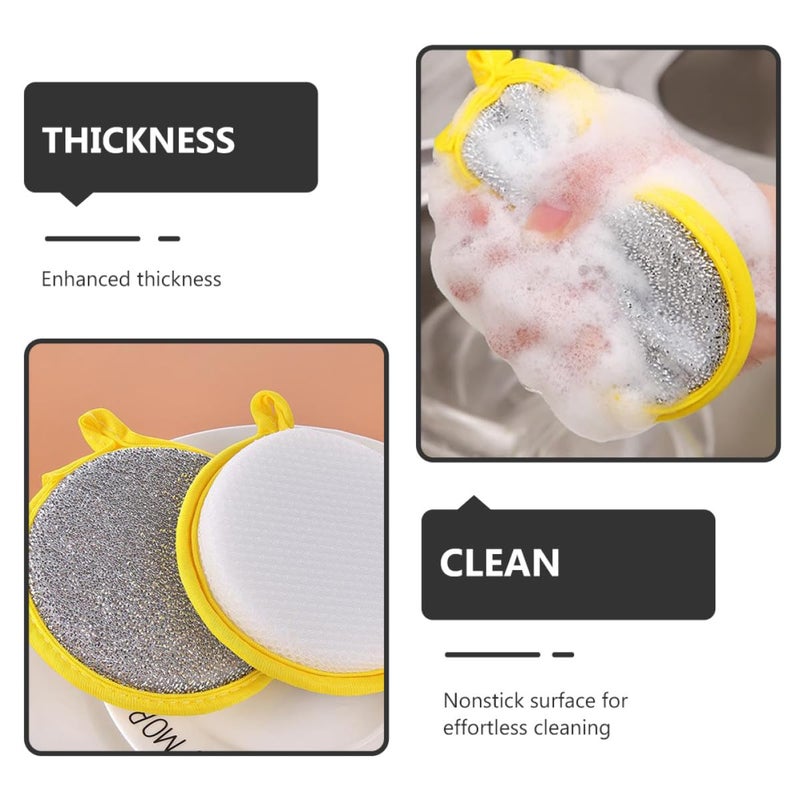 20Pcs Dual Sided Non Scratch Scrubber Sponges Thick Absorbent Dishwashing Cleaning Pads - Image 4