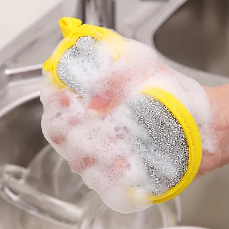 20Pcs Dual Sided Non Scratch Scrubber Sponges Thick Absorbent Dishwashing Cleaning Pads - Image 5