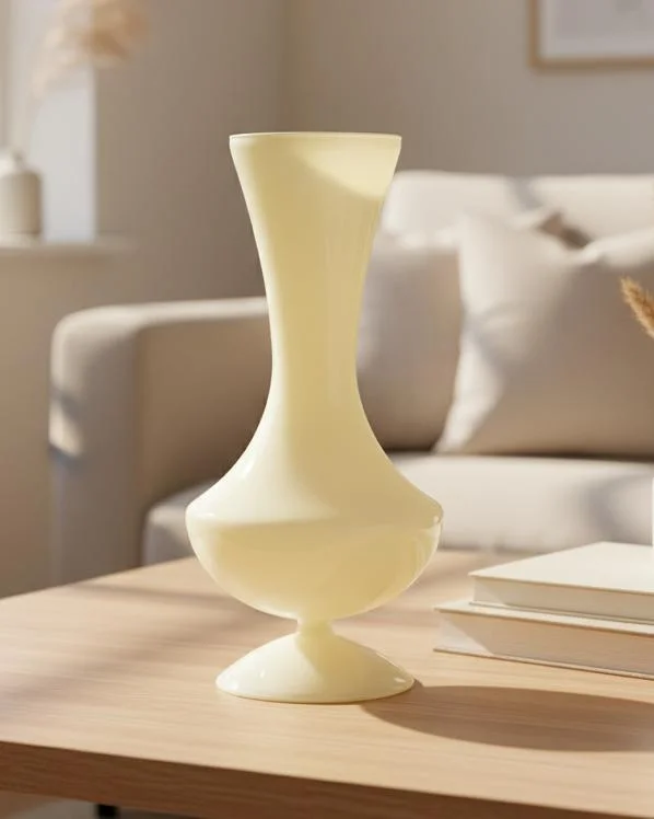 REDTAG Cream Elio Glass Vase