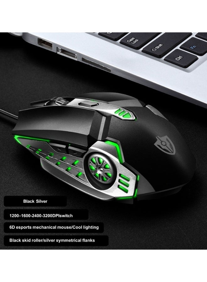 EBMINI New Wired USB Illuminated Wired Mouse - Image 2