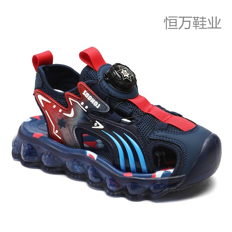 Fujian Big Factory Dragon Captain Children'S Shoes 2023 Summer Children'S Sandals Boys Soft Bottom Non-Slip Sports - Image 3