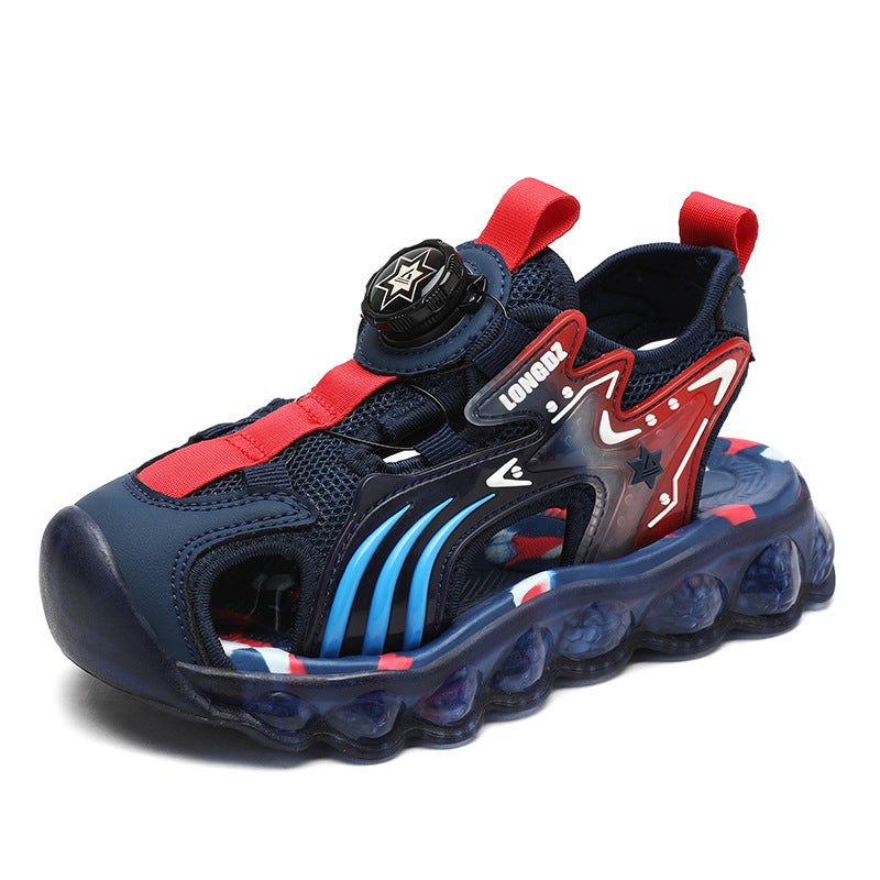 Fujian Big Factory Dragon Captain Children'S Shoes 2023 Summer Children'S Sandals Boys Soft Bottom Non-Slip Sports - Image 1