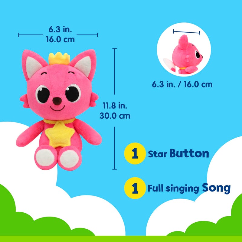 Pinkfong لعبة قماشية مغنية من بينكفونغ، 11"، ألعاب حيوانات محشوة، ألعاب موسيقية تفاعلية للأطفال، هدايا للأولاد والبنات - Image 3