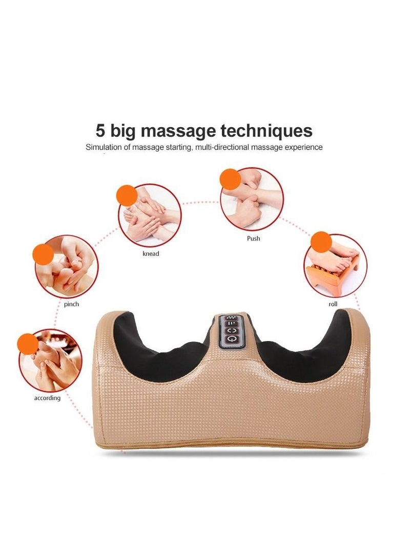 Generic Electric Foot Massager Heating Therpay Shiatsu Kneading Roller Muscle Vibrator Pain Relief Relaxation Hot Compression Foot Spa - Image 1