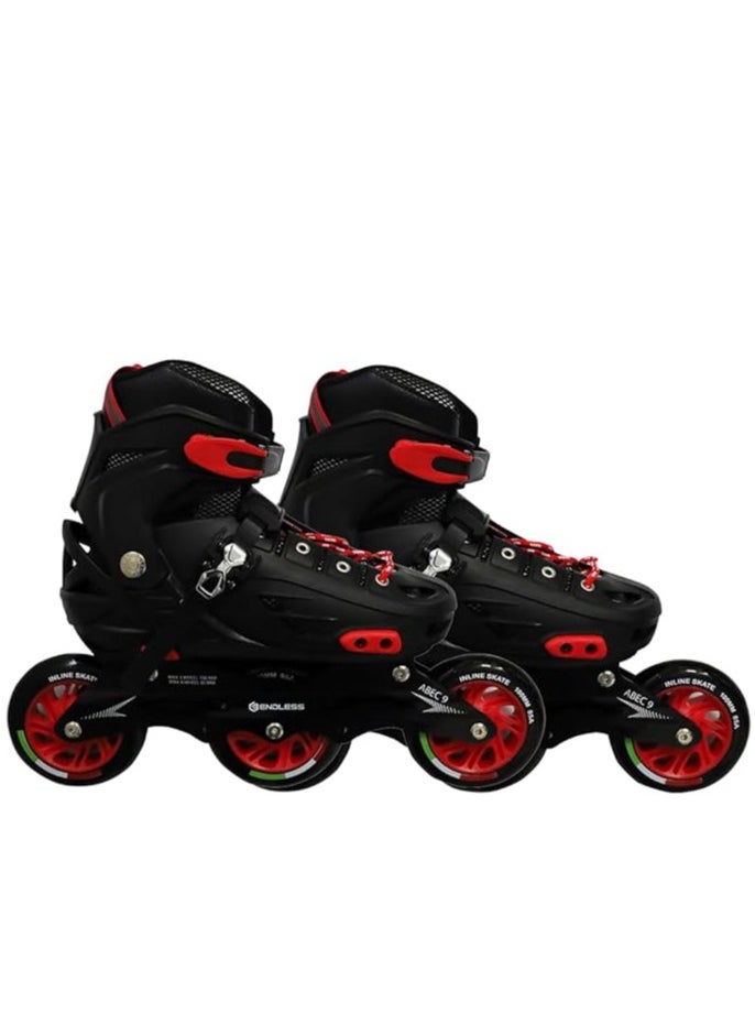 EL1033 Inline Adjustable Skates Medium Size 34 EUR (UK 1.5) - 38 EUR (UK 5) for 6 to 12 Years | Aluminium Chassis and 100 mm PU Three Wheels | With ABEC 9 Bearings | Indoor and Outdoor - pzsku/Z05225B4AA1DB3C5B6747Z/45/_/1709618398/67cd7a15-602d-49b1-86d7-debd9386e8f9