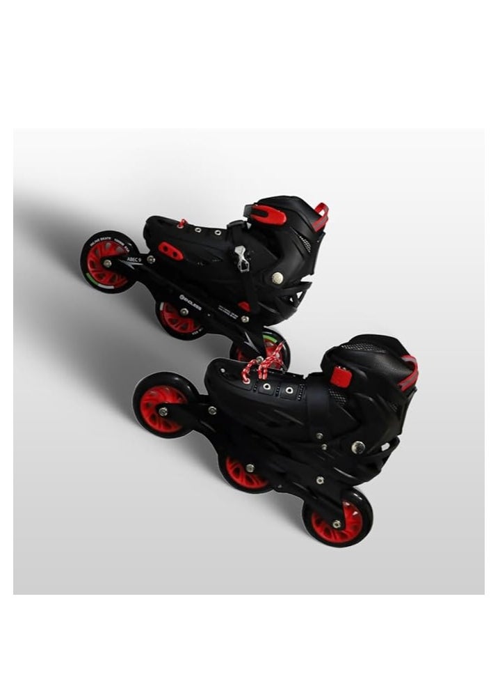 ENDLESS  EL1033 Inline Adjustable Skates Medium Size 34 EUR (UK 1.5) - 38 EUR (UK 5) for 6 to 12 Years | Aluminium Chassis and 100 mm PU Three Wheels | With ABEC 9 Bearings | Indoor and Outdoor  - Image 2