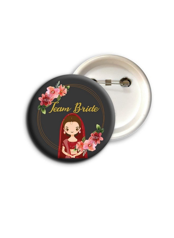 شارات زفاف/زواج من فريق العروس من البلاستيك من D2C بلمسة نهائية لامعة متعددة الألوان (D2) (10، فريق العروس)