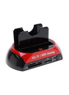 HDD Docking Station Dual Hard Disk Drive Docking Station Base To USB 2.0 for 2.5 Inch 3.5 Inch IDE SATA