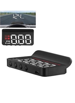 Sthxyfaith Car Portable Speed Monitor, M5 Head Up Display Car Universal HUD with OBD Cable, Speedometer Engine RPM Water Temperature Overspeed Warning Mileage All in One, Suitable for Most Vehicles After 2008  - Image 1