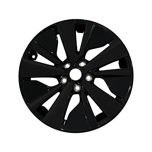 SlickMod تغطية فينيل سوداء SlickMod Chrome Delete لعجلات نيسان ألتيما 2019-2022 بحجم 17 بوصة (أسود لامع) - Image 3