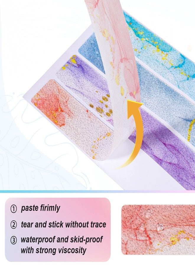 Chenkaiyang Non-Slip Bathtub Stickers, 24 PCS Anti-Slip Strips Safety Shower Stickers Waterproof Bathtub Treads Decals for Bathroom Kitchen Ladders Stairs Steps Pools Bathtub Shower Stairs Floors - Image 3