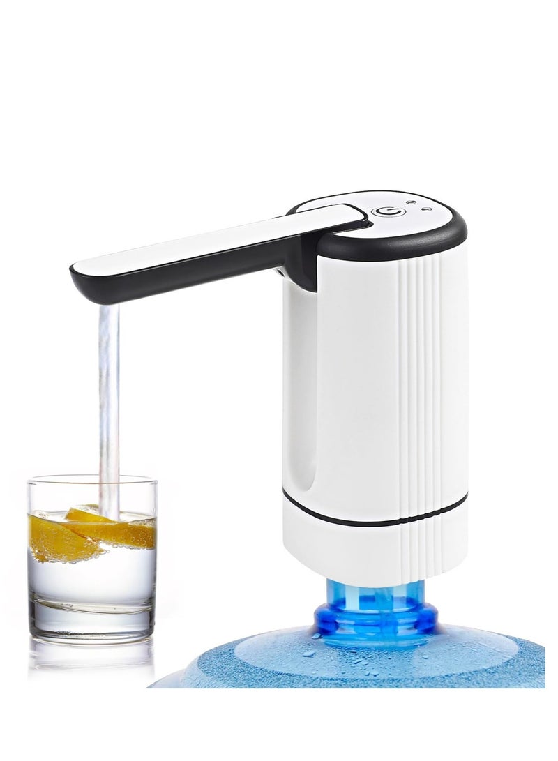 Excefore Electric Water Bottle Pump, Drinking Water Dispenser, Universal Water Pump for 5 Gallon Water Jugs Bottles, Portable Water Dispenser for Home Office Camping - Image 1