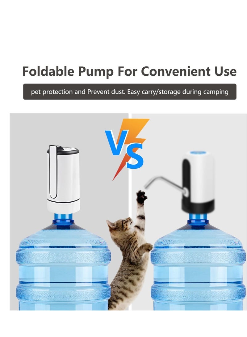 Excefore Electric Water Bottle Pump, Drinking Water Dispenser, Universal Water Pump for 5 Gallon Water Jugs Bottles, Portable Water Dispenser for Home Office Camping - Image 3