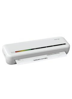GREEN LION Portable Thermal Printer with 300 DPI Resolution / Inkless Printing / A4 Format Support / Fast Printing / Bluetooth Thermal Printer - White  - Image 1