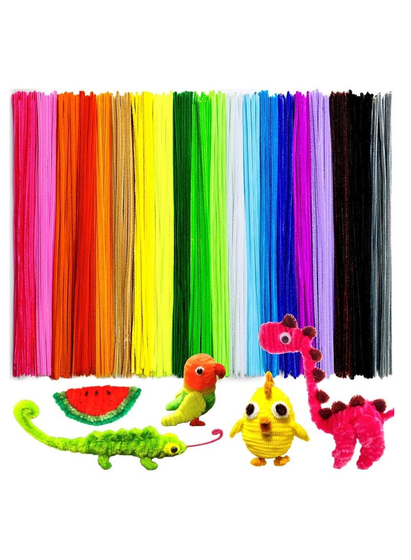 200pcs Pipe Cleaners, Pipe Cleaners for crafts, Craft Supplies Multicolor Chenille Stems for ArtCraft  DIY projects(12inch*6mm,20colors) - Image 1