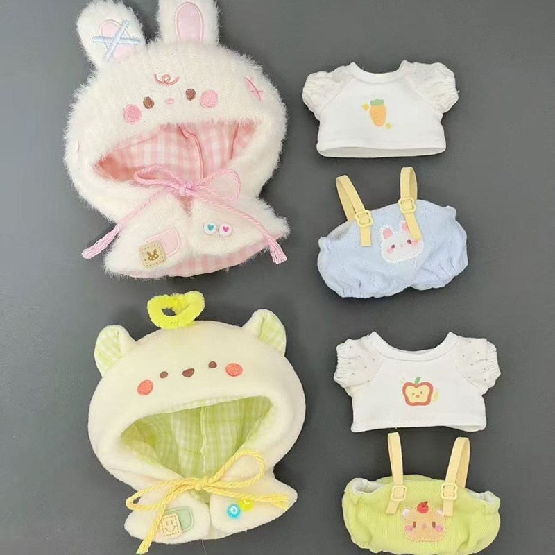 10cm Cotton Doll Cape Set, Cute Gift - Image 1