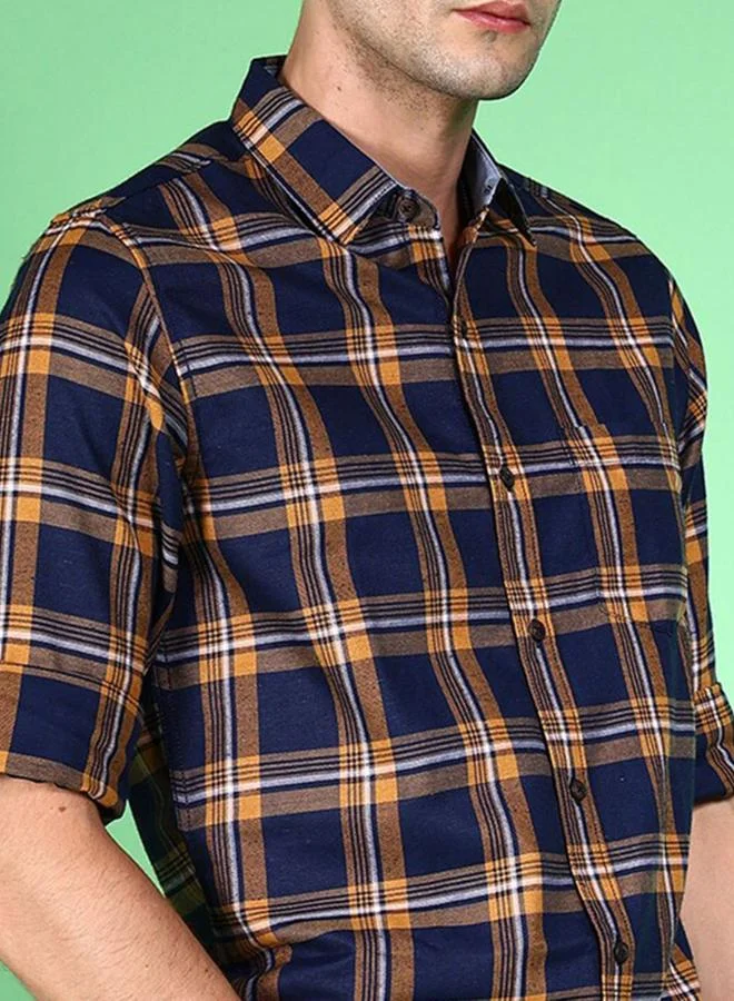 Take Two Men Regular Fit Checkered Casual Shirt By HardSoda