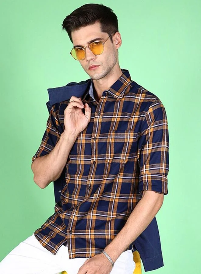 Take Two Men Regular Fit Checkered Casual Shirt By HardSoda