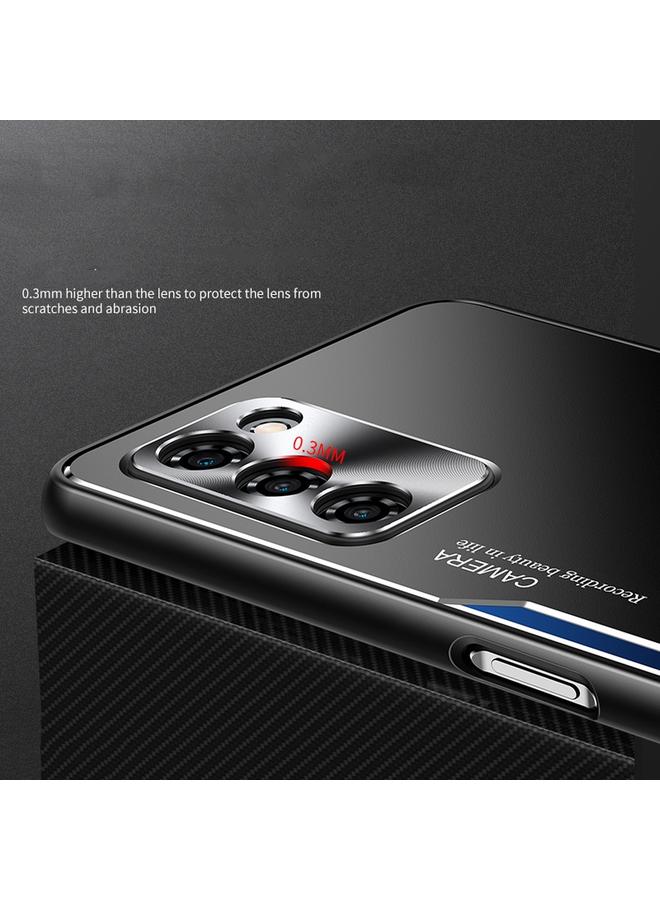 S-TOP Case For OPPO A55 5G Blade Series TPU Frame + Titanium Alloy Sand Blasting Technology Backplane + Color Aluminum Alloy Decorative Edge Mobile Phone Protective Shell - Image 3