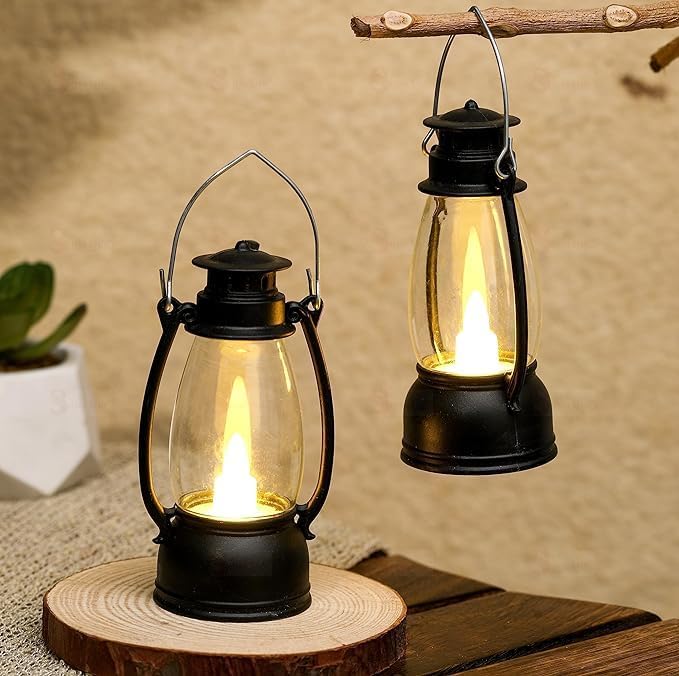 SAMEILI Lantern Lamp and Wall Hanging Candle Light Holder for Drawing Room,Home Decor Candle (Black, Pack of 1) - Image 5