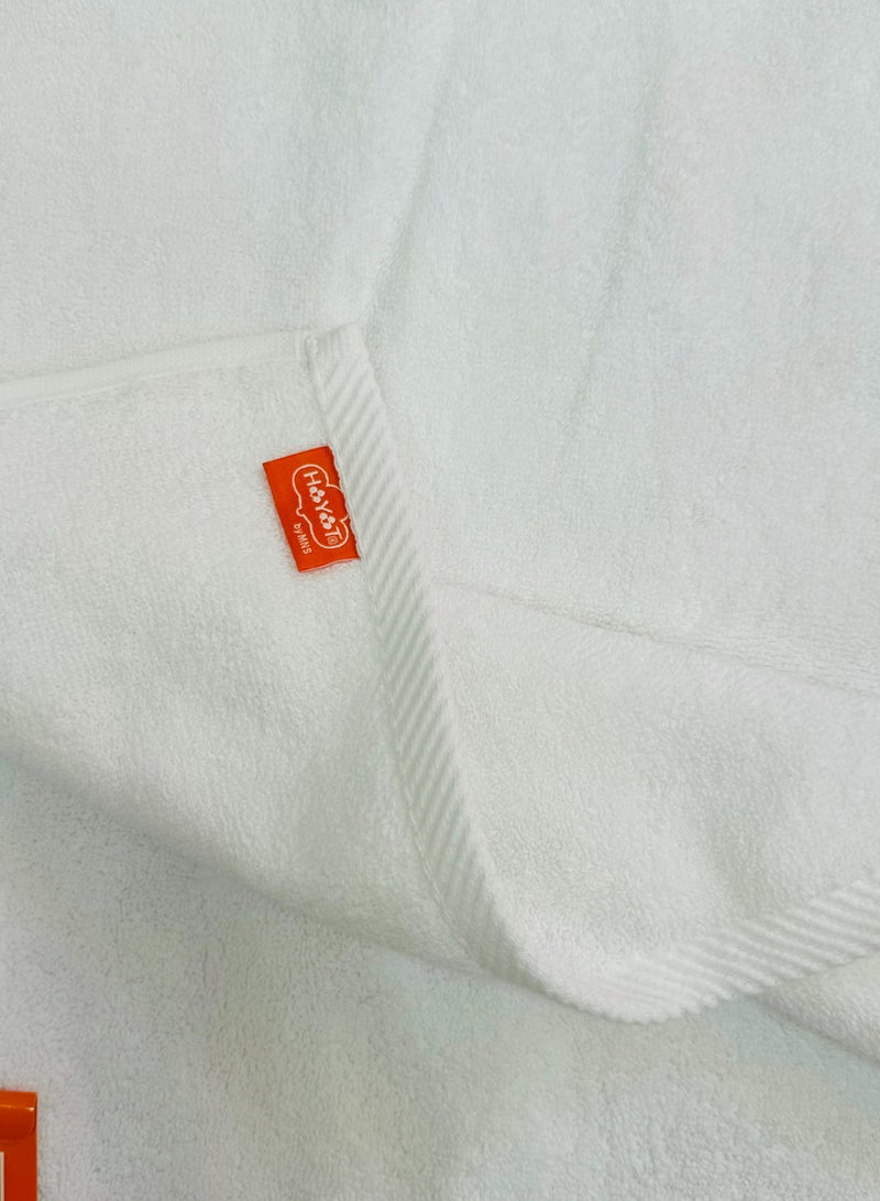 Hayat Premium Hotel Quality 100% Cotton Hand Towels Multipurpose Use Towels with High Absorbency- Size 50*90 cm- 6 pieces (white) - Image 2