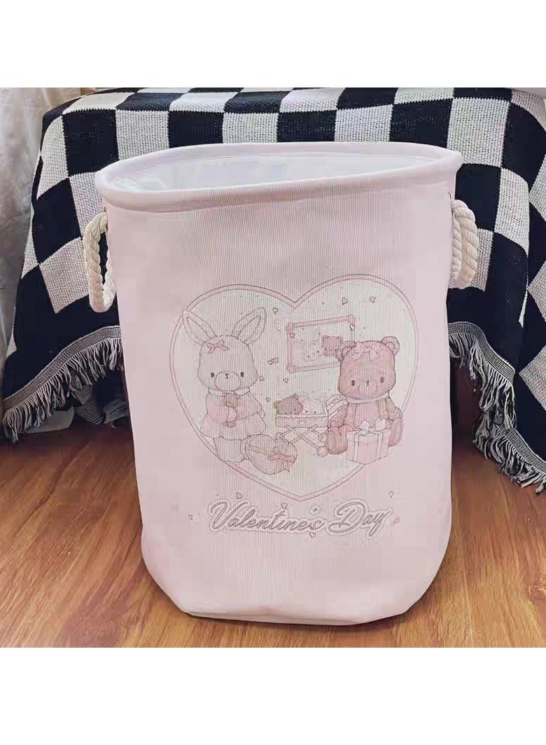 RONGXTAPE A large-capacity, Foldable Fabric Laundry Basket For Storing Dirty Clothes, Suitable For Dormitories And Apartments - Image 1