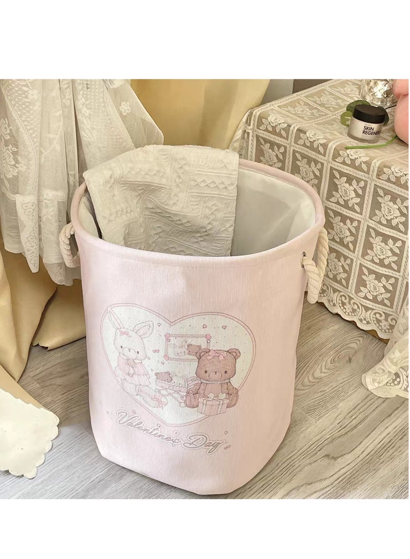 RONGXTAPE A large-capacity, Foldable Fabric Laundry Basket For Storing Dirty Clothes, Suitable For Dormitories And Apartments - Image 2