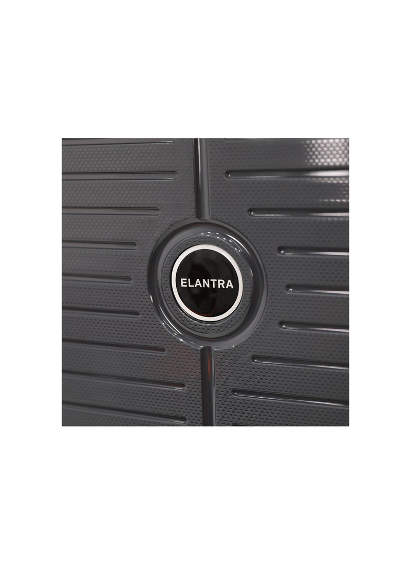 ELANTRA - مجموعة حقائب سفر صلبة غير قابلة للكسر من مادة البولي بروبيلين مع 8 عجلات، مجموعة من 3 قطع من مادة البولي بروبيلين متعددة الطبقات، مقاس 20 و24 و28 بوصة (رمادي) - Image 1