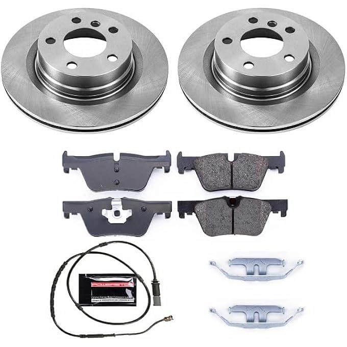 ريحني إيقاف الطاقة KOE6656 الاستبدال الخلفي للسيارات المتخصصة، مجموعة فرامل OTOE، دوارات فرامل، وسادات فرامل خزفية وسلك مستشعر خلفي واحد - Image 3