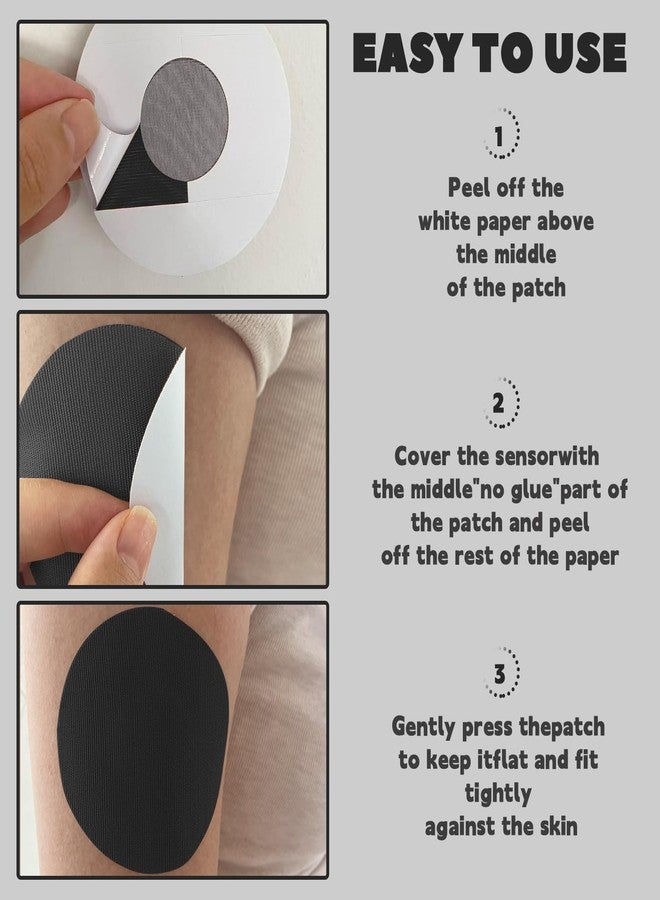 Nepia 30 Pcs Black CGM Sensor Patches | Waterproof Adhesive for Dexcom G7/Libre1 2 3/Enlite | 14 Days Long-Lasting Protection | Sweatproof Sensor Covers with Comfortable Fit for Active Lifestyle - Image 4