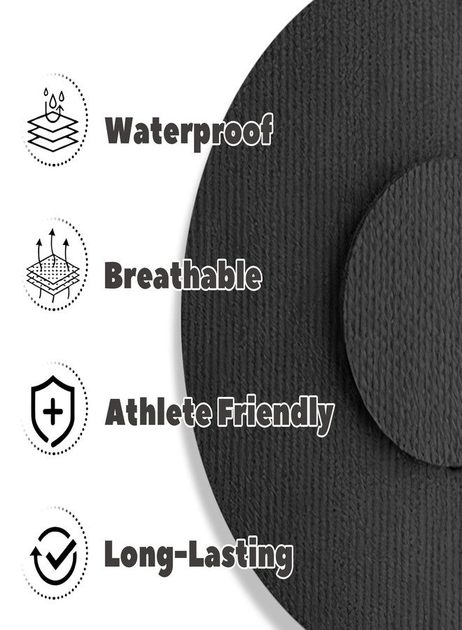 Nepia 30 Pcs Black CGM Sensor Patches | Waterproof Adhesive for Dexcom G7/Libre1 2 3/Enlite | 14 Days Long-Lasting Protection | Sweatproof Sensor Covers with Comfortable Fit for Active Lifestyle - Image 3
