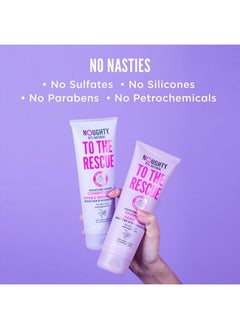 NOUGHTY 97% Natural To The Rescue Moisture Boost Shampoo, to Gently Cleanse and Replenish Lost Moisture with Sweet Almond and Sunflower Seed, Sulphate Free Vegan Haircare 250ml  - Image 4