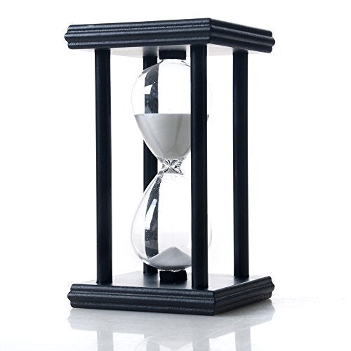 B BELLAWARE Bellaware Hourglass Sand Timer, 30 Minutes Wood Sand Clock - Image 1