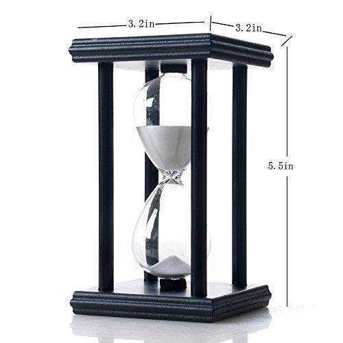 B BELLAWARE Bellaware Hourglass Sand Timer, 30 Minutes Wood Sand Clock - Image 5