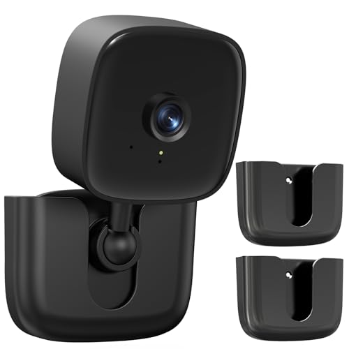 Dukoyb Introducing Adhesive Camera Mount,Fit for Tapo Link Indoor Security Camera C100 /C110,No Drill No Screw Mounting Bracket,No Damage to House Mount Holder,Black,2Pack (Cameras NOT Included) - Image 1