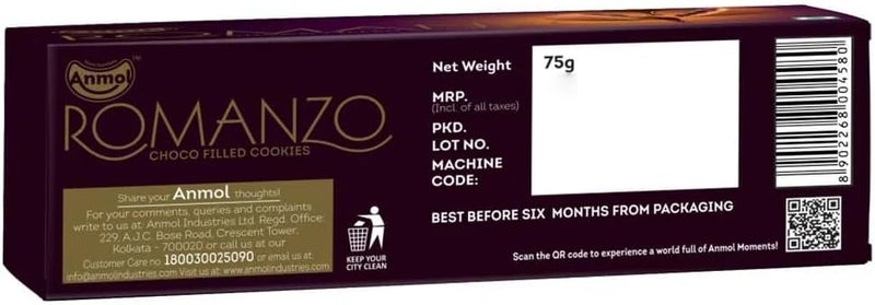 Anmol Romanzo Choco Filled Cookies - 75g - Image 3