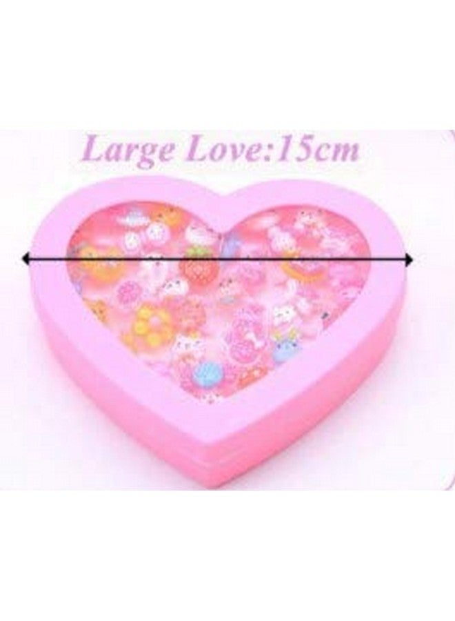 Samvardhan Samvardhan Adjustable Rings Set for Kids | 36 Pcs Jewelry Rings with Heart Shape Box, Birthday Gift  - Image 5